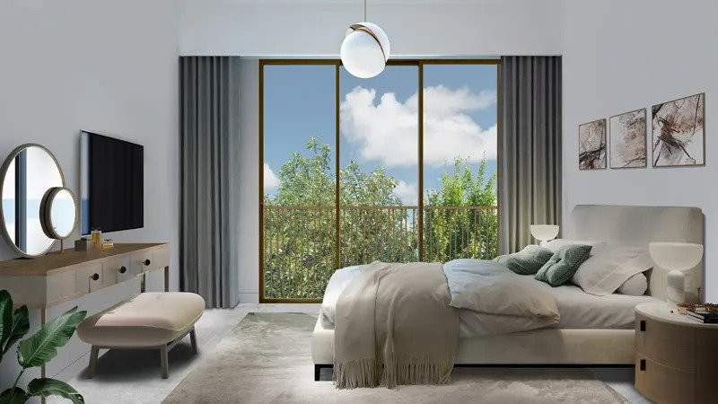 La Violeta 2 at Villanova, Dubailand Bedroom Design