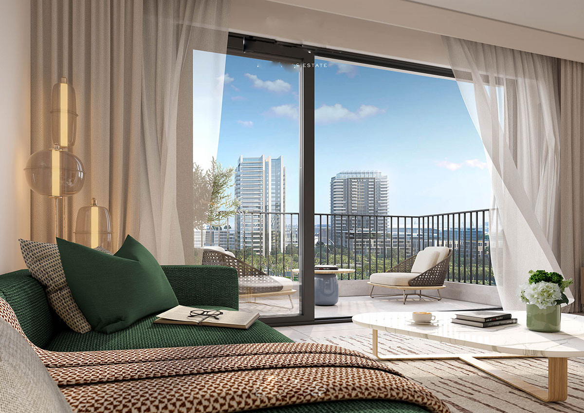 Park Horizon by Emaar at Dubai Hills Estate Living Room View