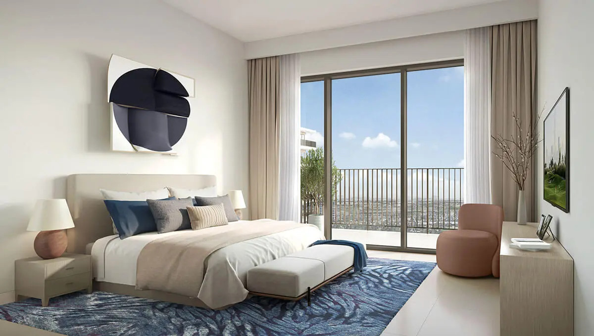 Emaar Hills Park Apartments for Sale in Dubai Hills Estate - Bedroom Interior