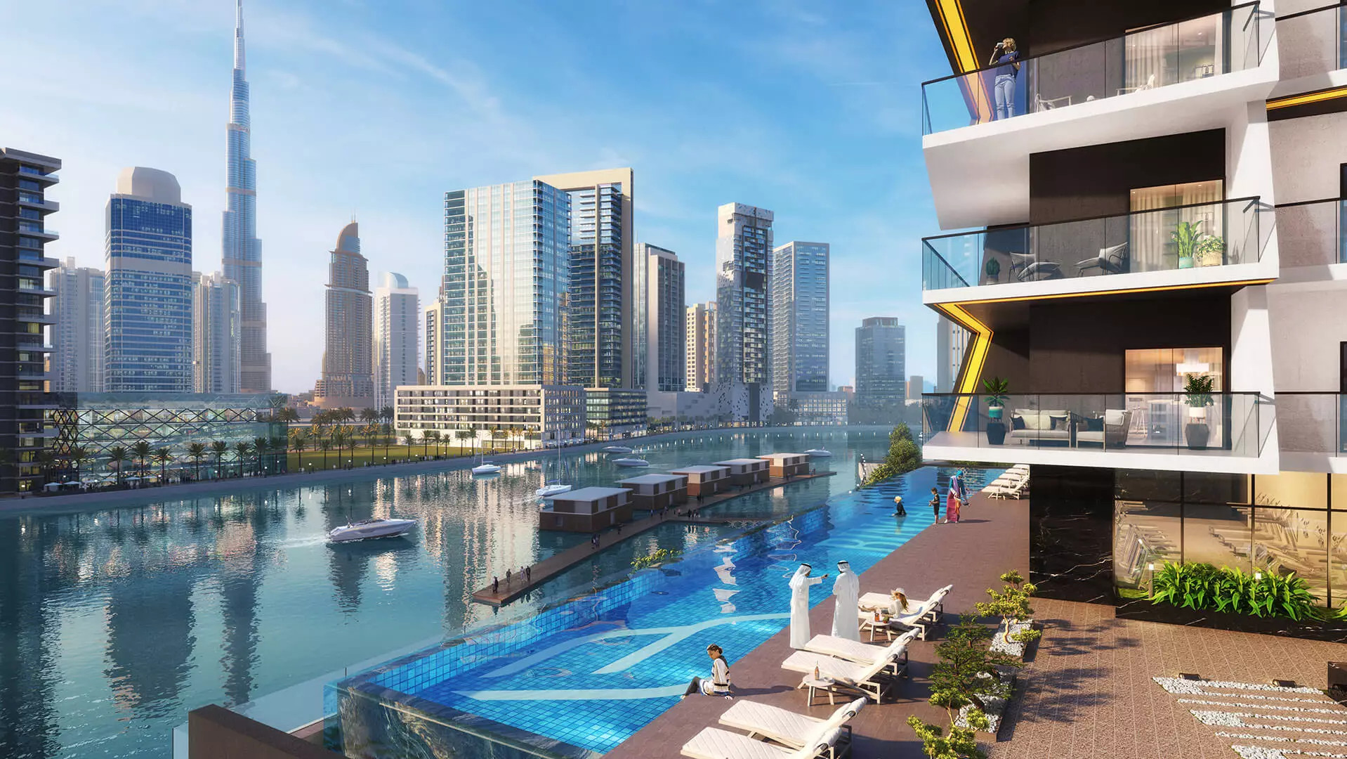 Binghatti Canal in Business Bay Dubai - Building View